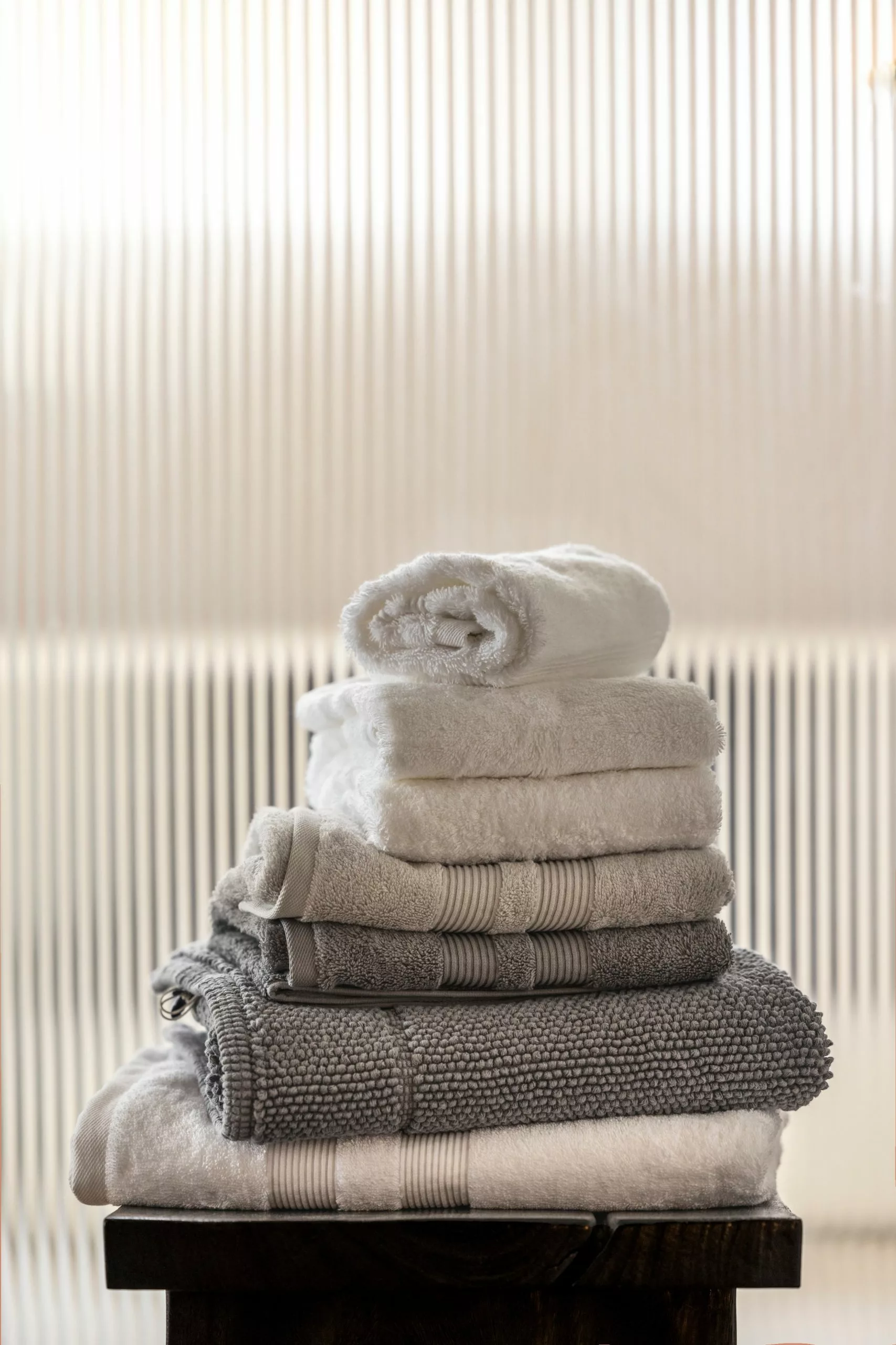 Mille Notti Fontana EKO Badetuch Grau, 100x150 Cm 4 Mille Notti Fontana EKO Badetuch Grau, 100x150 Cm – Bild 4