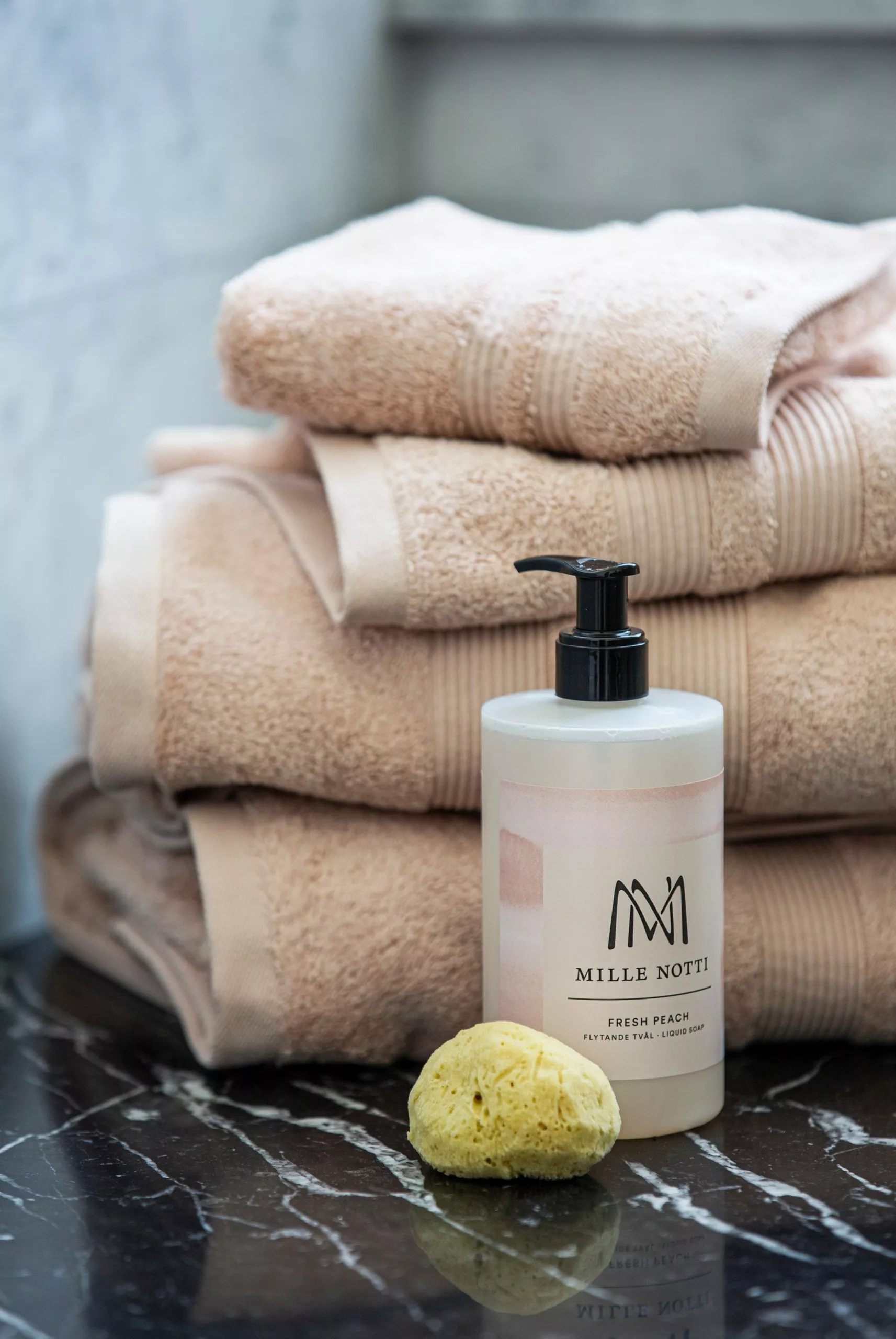 Mille Notti Fontana EKO Badetuch Powder Pink, 100x150 Cm 5 Mille Notti Fontana EKO Badetuch Powder Pink, 100x150 Cm – Bild 5