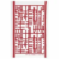 Almedahls Pickepin Geschirrtuch 47x70 Cm Rot