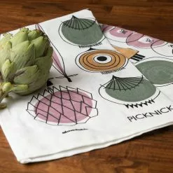 Almedahls Picnic Kitchen Towel 70x47 Cm, Linen/Cotton 5 Almedahls Picnic Kitchen Towel 70x47 Cm, Linen/Cotton -Kindertextilien Verkäufe almedahls picknick kuchentuch pastell 2 1