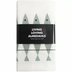 Almedahls Sill Tischdecke Akrylat 145x220 Cm, Graugrün