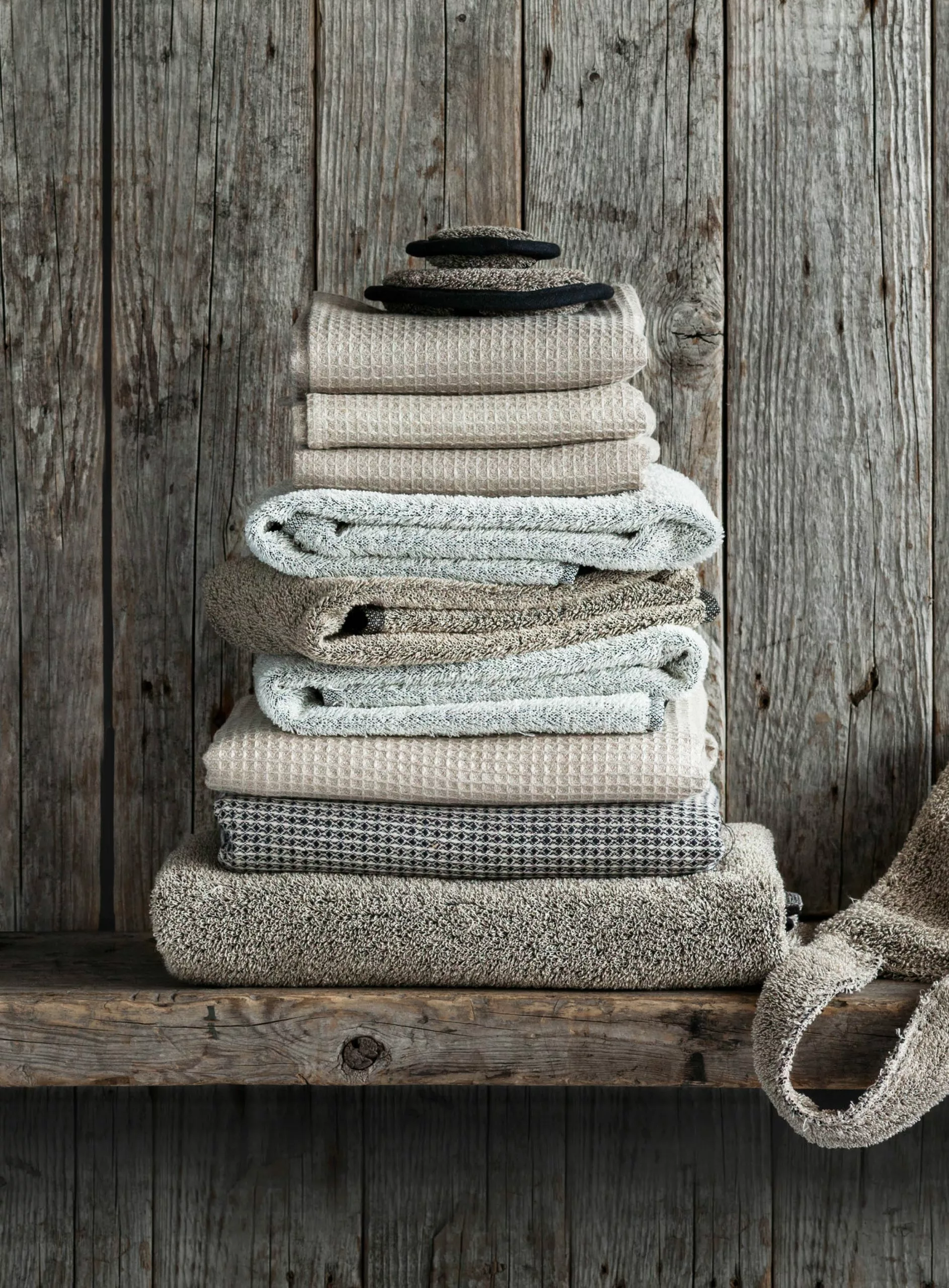 Axlings Waffle Badetuch 100x150 Cm, Natur / Weiß 2 Axlings Waffle Badetuch 100x150 Cm, Natur / Weiß – Bild 2