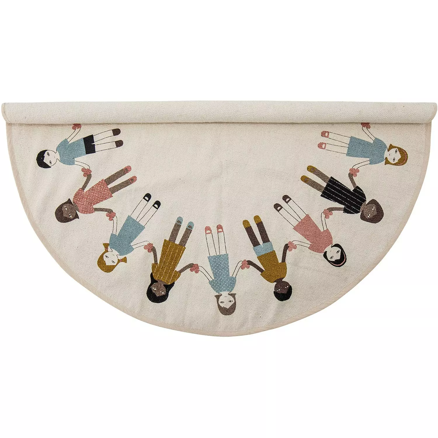 Bloomingville Friends Baumwollteppich Ø130 Cm 2 Bloomingville Friends Baumwollteppich Ø130 Cm – Bild 2