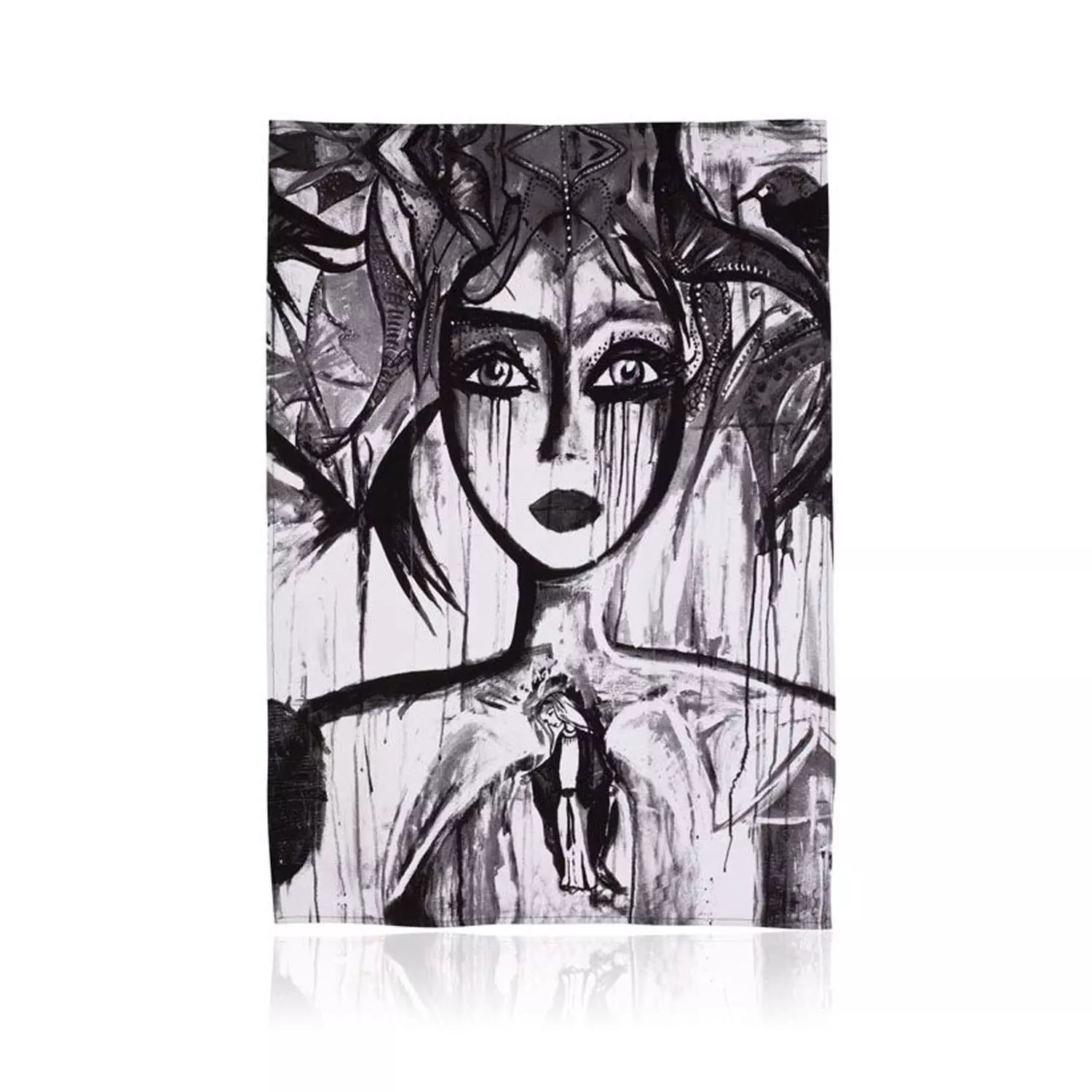 Carolina Gynning Slice Of Life Geschirrhandtuch Schwarz/Weiß, 2er-Pack 1 Carolina Gynning Slice Of Life Geschirrhandtuch Schwarz/Weiß, 2er-Pack