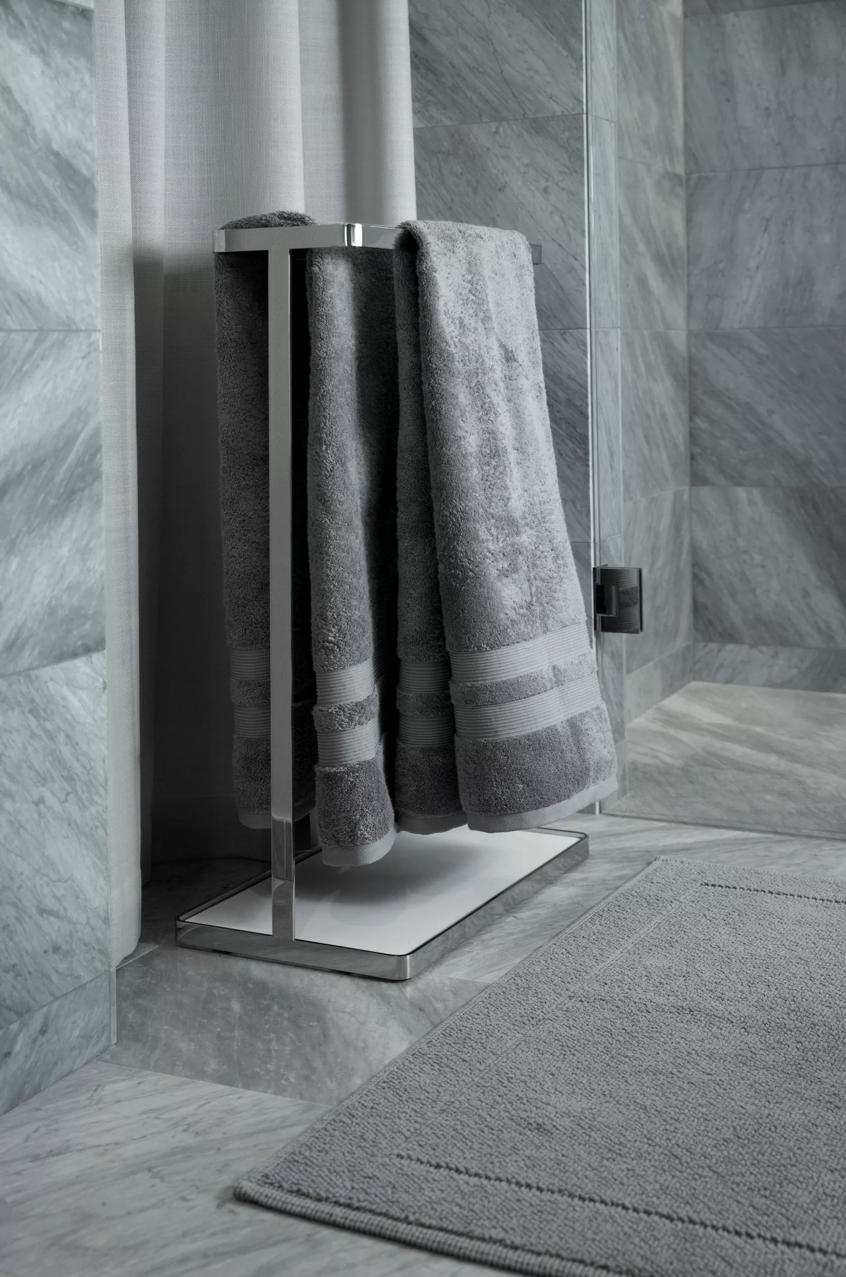 Mille Notti Fontana EKO Badetuch Grau, 100x150 Cm 3 Mille Notti Fontana EKO Badetuch Grau, 100x150 Cm – Bild 3