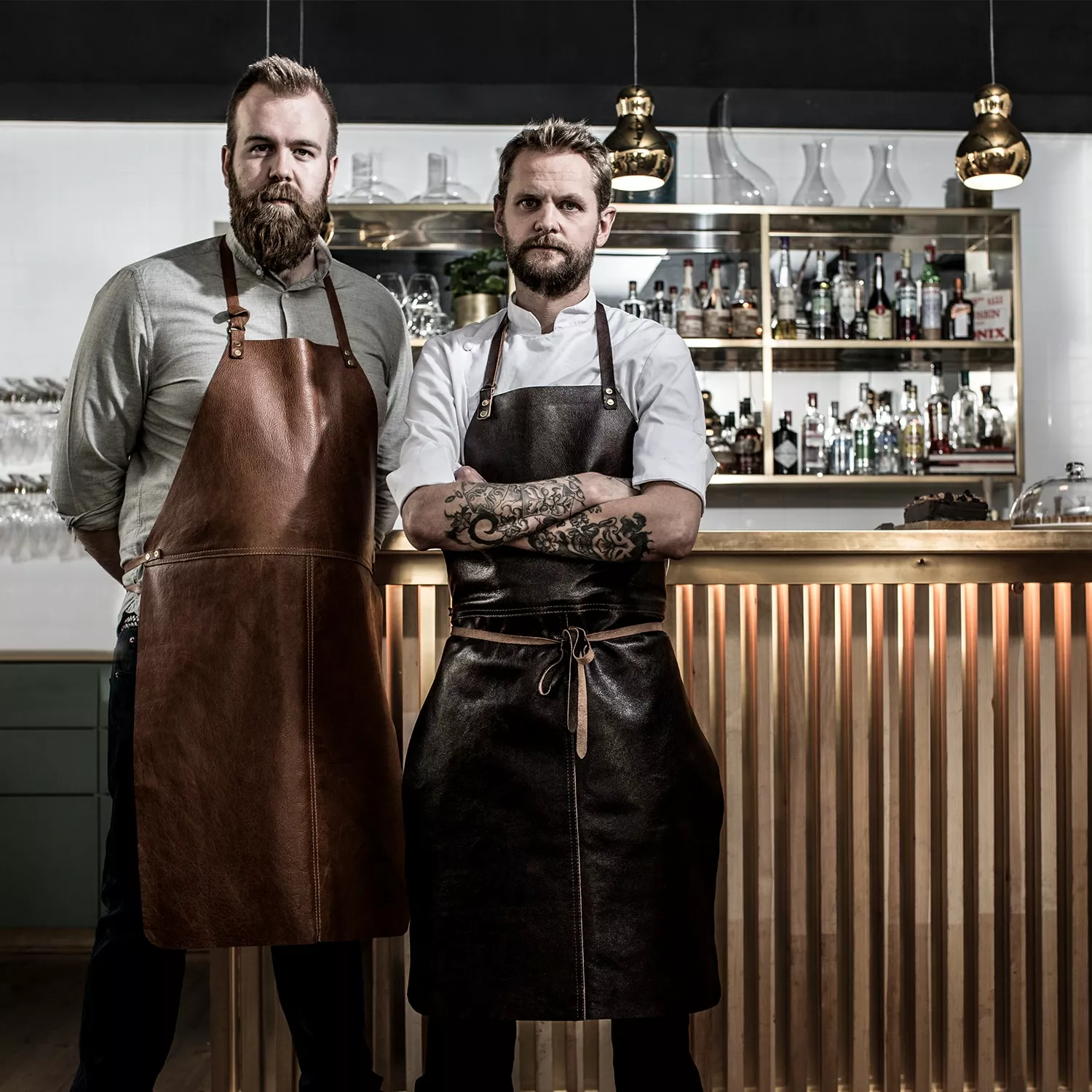 Decotique Le Chef Lederschürze, Cognac 4 Decotique Le Chef Lederschürze, Cognac – Bild 4