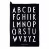 Design Letters Classic Küchenhandtuch 2-er Set, Schwarz