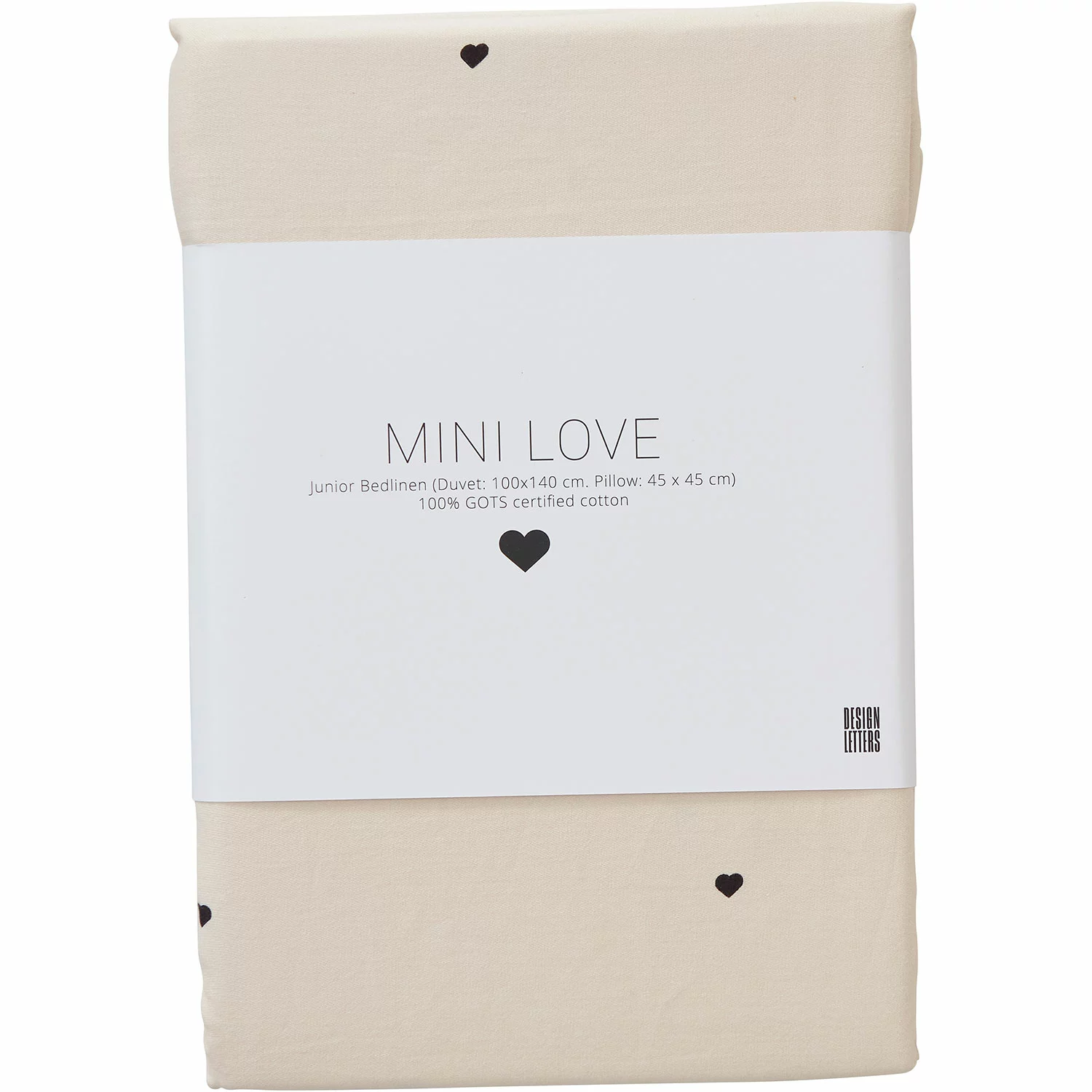 Design Letters Mini Favorite Junior Bettbezug-Set, Beige 1 Design Letters Mini Favorite Junior Bettbezug-Set, Beige