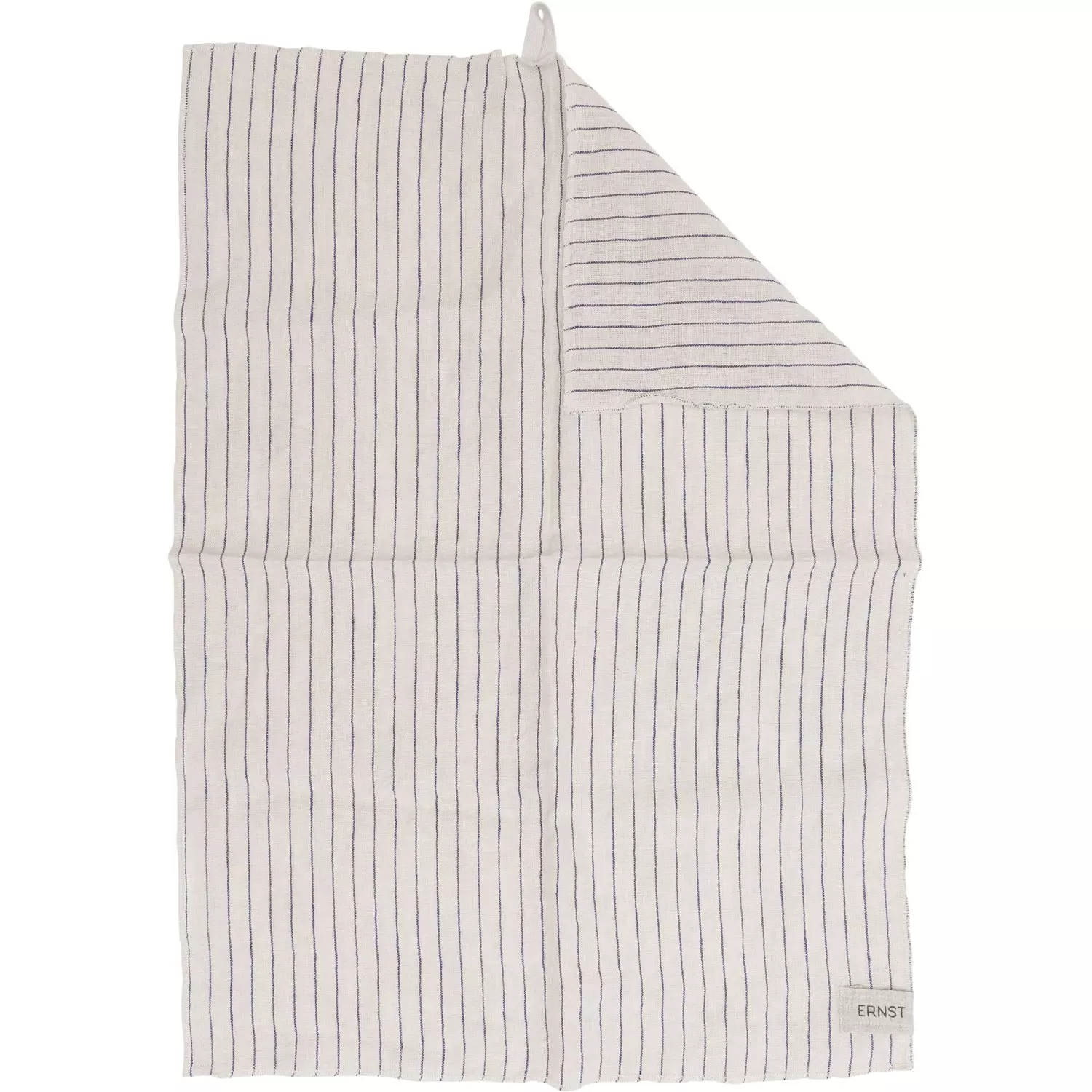 Ernst Geschirrtuch Gestreift 47x70 Cm, Natur / Blau 1 Ernst Geschirrtuch Gestreift 47x70 Cm, Natur / Blau