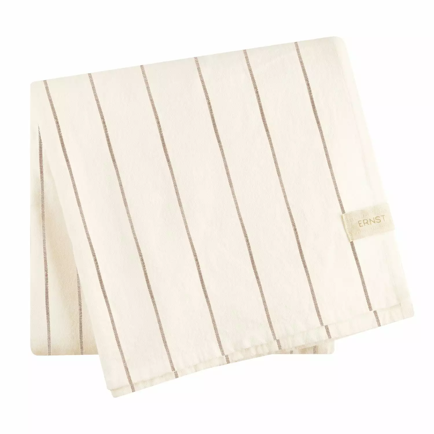 Ernst Tischdecke Gestreift Taupe / Natur, 140x200 Cm 1 Ernst Tischdecke Gestreift Taupe / Natur, 140x200 Cm