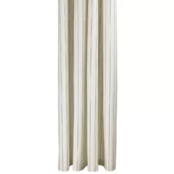 Ferm LIVING Chambray Duschvorhang 160x205 Cm, Altweiß / Chocolate