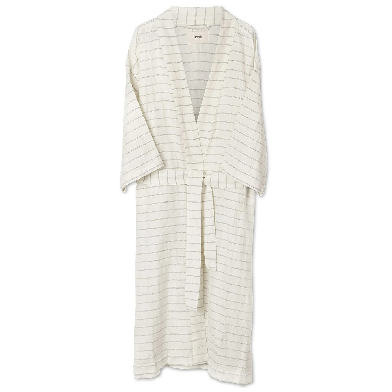 Ferm LIVING Field Bademantel One Size, Altweiß / Chocolate 3 Ferm LIVING Field Bademantel One Size, Altweiß / Chocolate – Bild 3