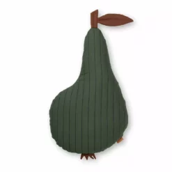 Ferm Living Kids Birnenkissen, Gesteppt, Dunkelgrün