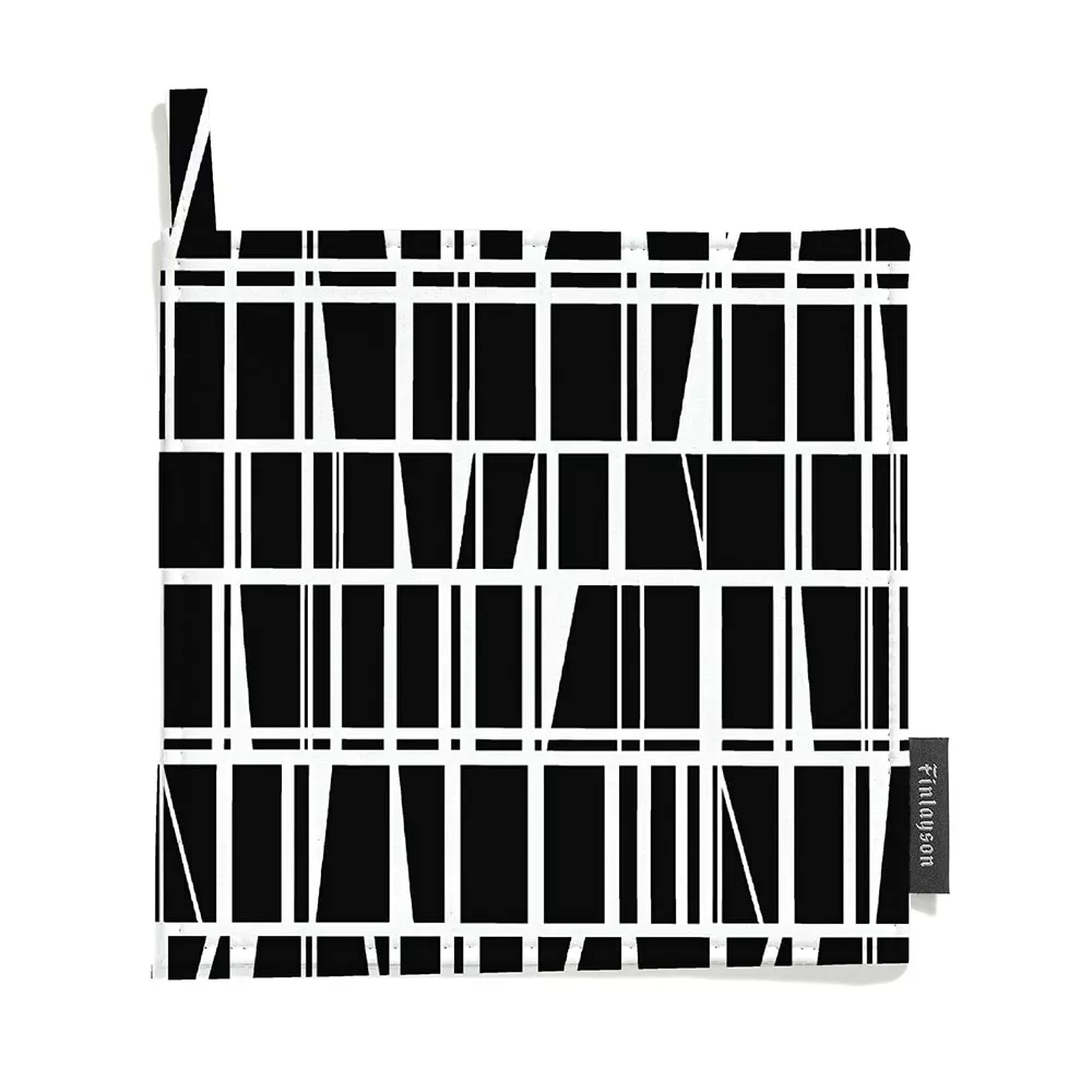 Finlayson Coronna Topflappen 22x22cm 2er-pack Schwarz/ Weiss 1 Finlayson Coronna Topflappen 22x22cm 2er-pack Schwarz/ Weiss