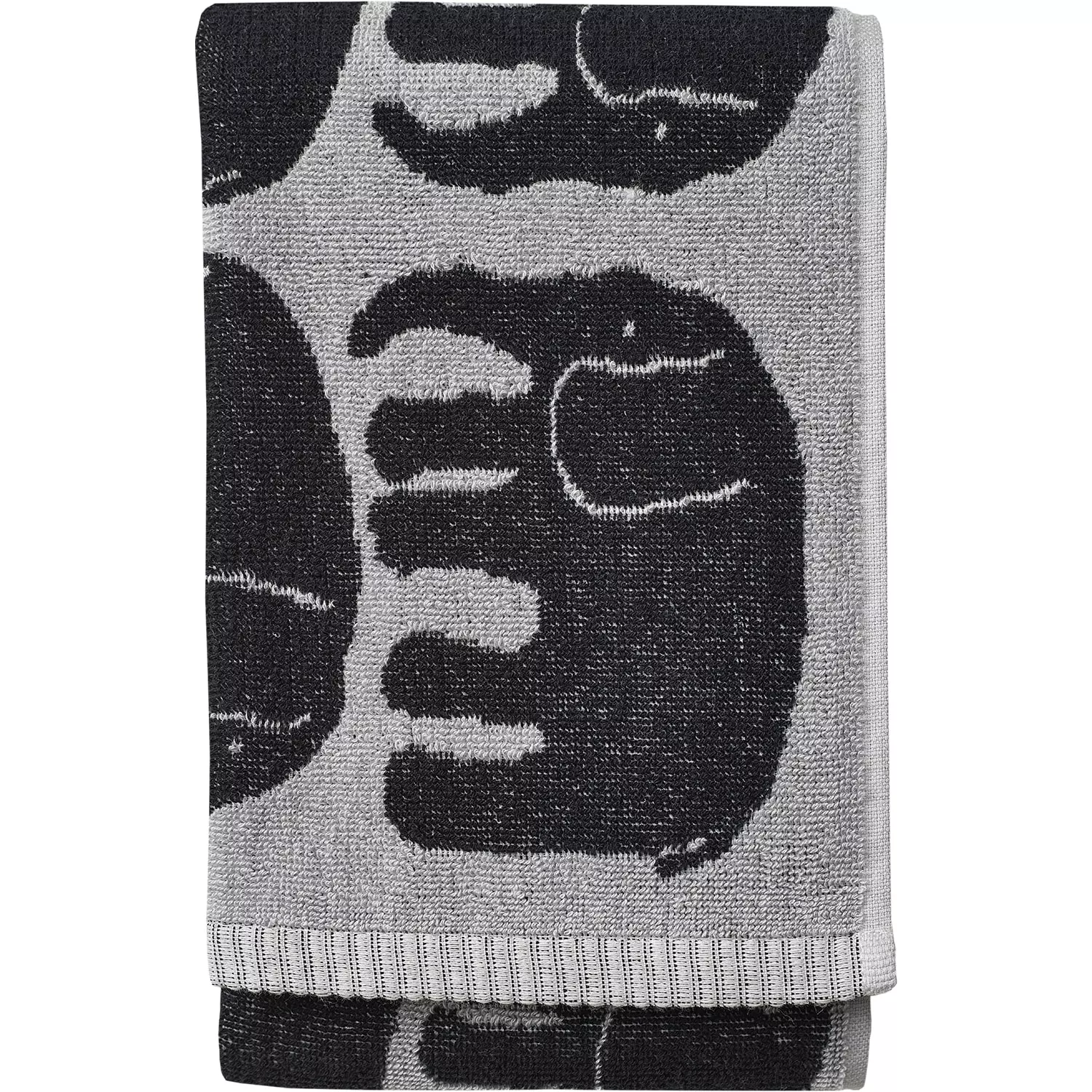 Finlayson Elefantti Towel 50x70 Cm, Black/Grey 1 Finlayson Elefantti Towel 50x70 Cm, Black/Grey