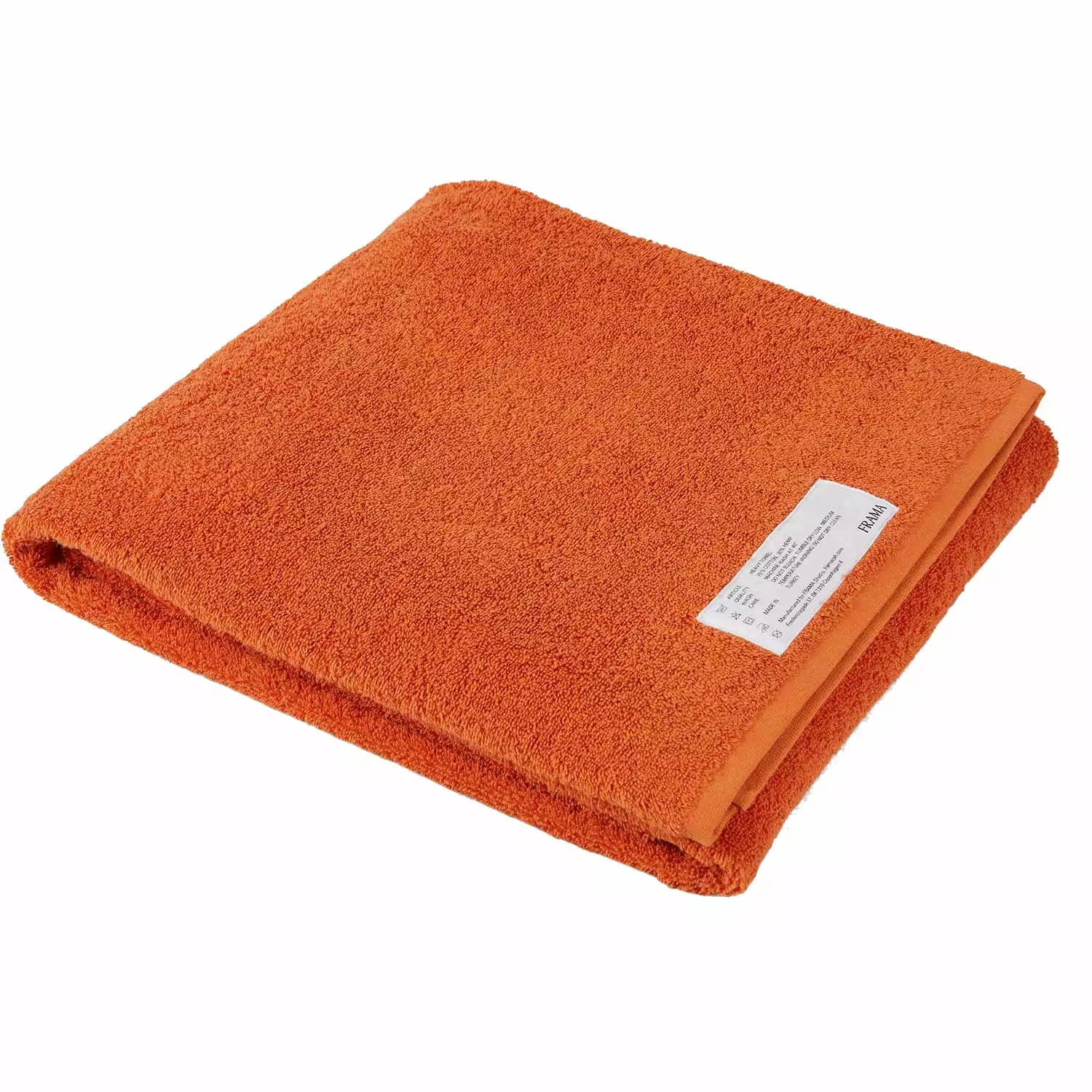Frama Heavy Towel Badetuch 100x150 Cm, Burnt Orange 1 Frama Heavy Towel Badetuch 100x150 Cm, Burnt Orange