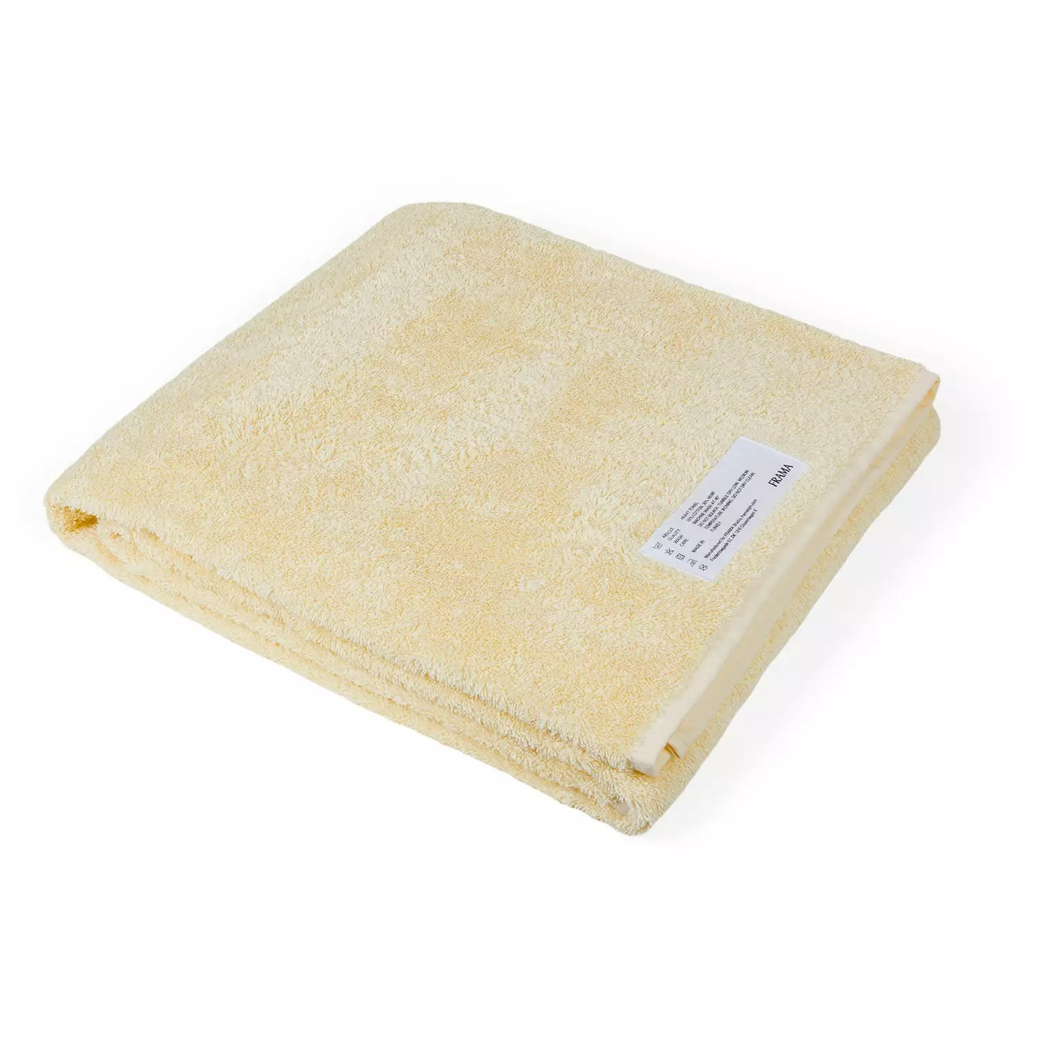 Frama Heavy Towel Badetuch 100x150 Cm, Pale Yellow 1 Frama Heavy Towel Badetuch 100x150 Cm, Pale Yellow