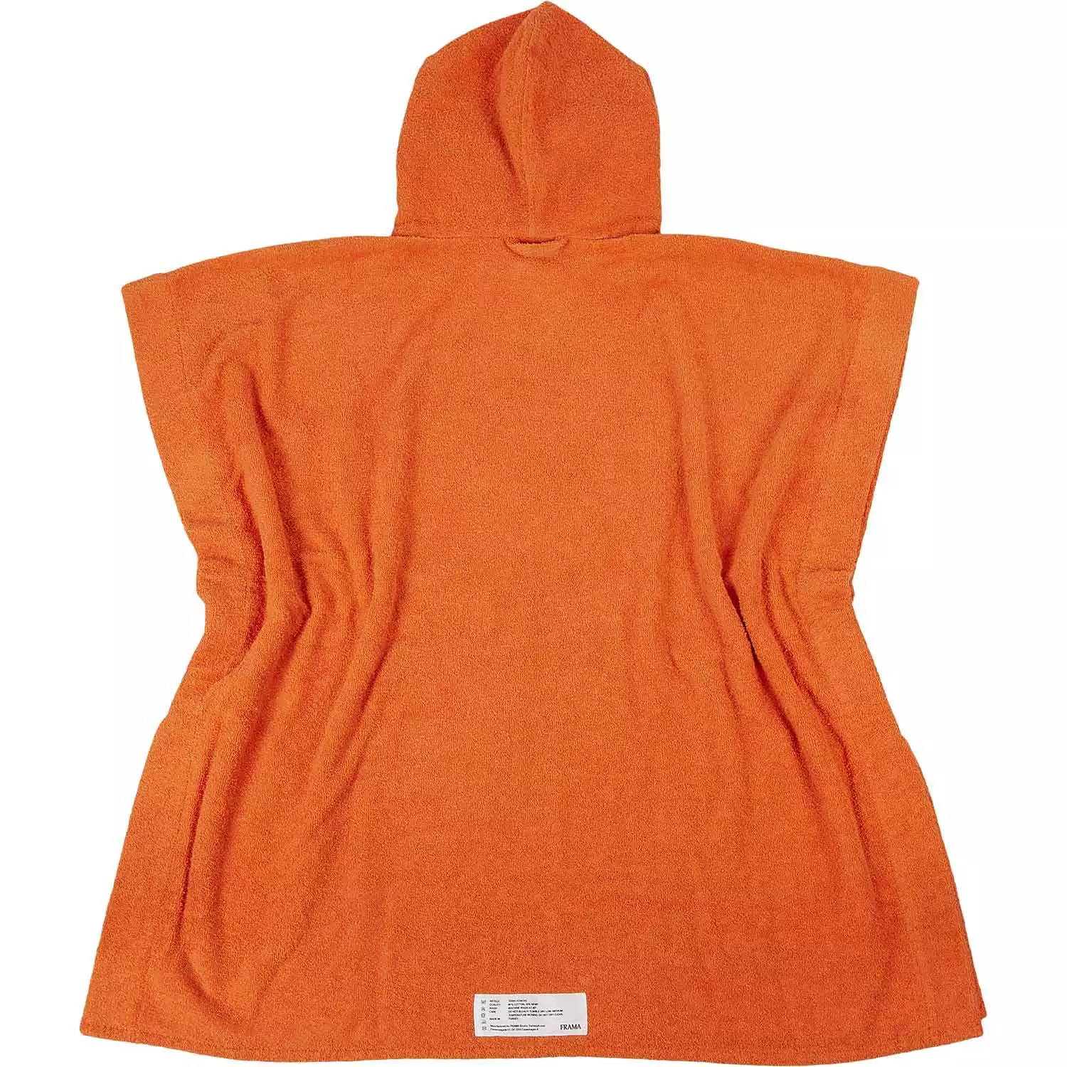 Frama Heavy Towel Poncho Onesize, Burnt Orange 2 Frama Heavy Towel Poncho Onesize, Burnt Orange – Bild 2
