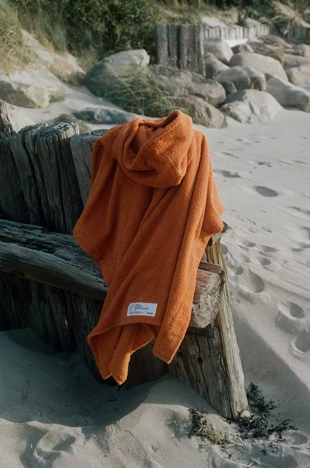 Frama Heavy Towel Poncho Onesize, Burnt Orange 5 Frama Heavy Towel Poncho Onesize, Burnt Orange – Bild 5