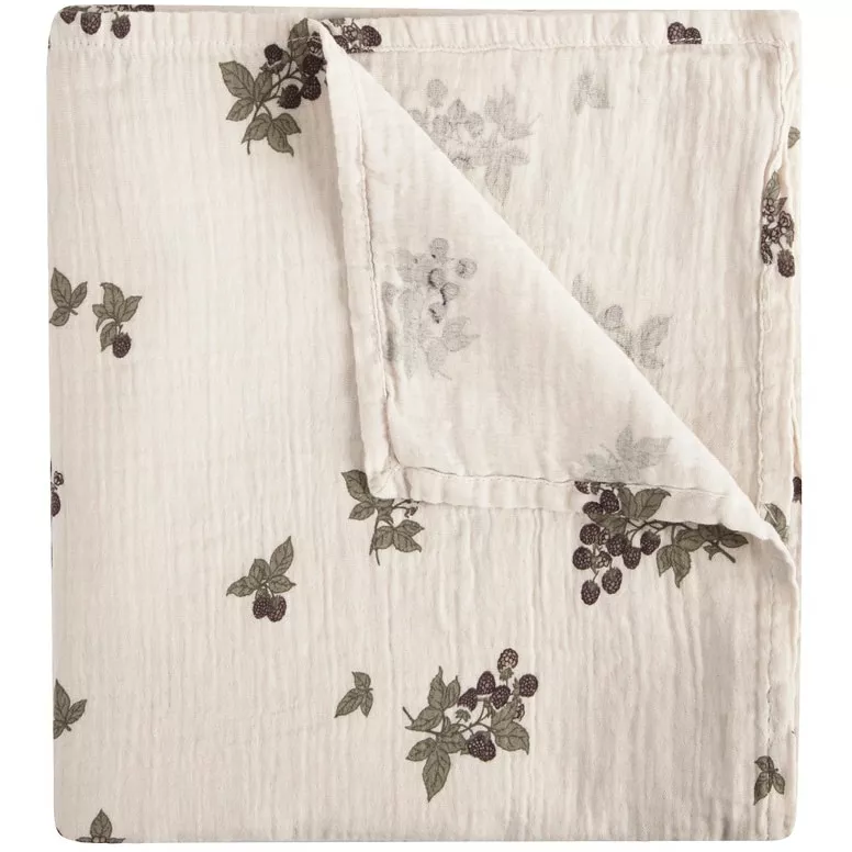 Garbo & Friends Blackberry Muslin Babydecke, 110x110 Cm 1 Garbo & Friends Blackberry Muslin Babydecke, 110x110 Cm