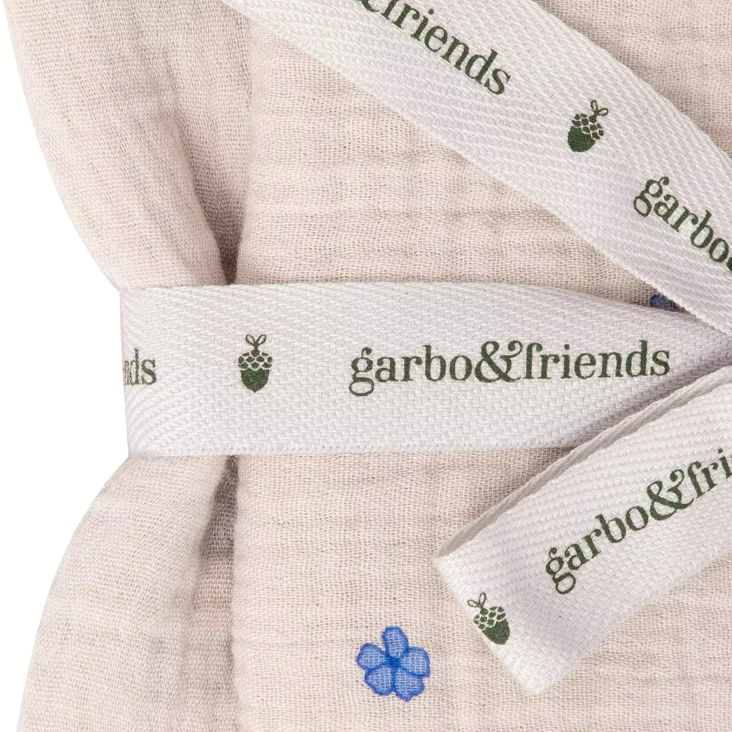 Garbo & Friends Bleu Decken 2-er Set Musselin, 60x60 Cm 2 Garbo & Friends Bleu Decken 2-er Set Musselin, 60x60 Cm – Bild 2