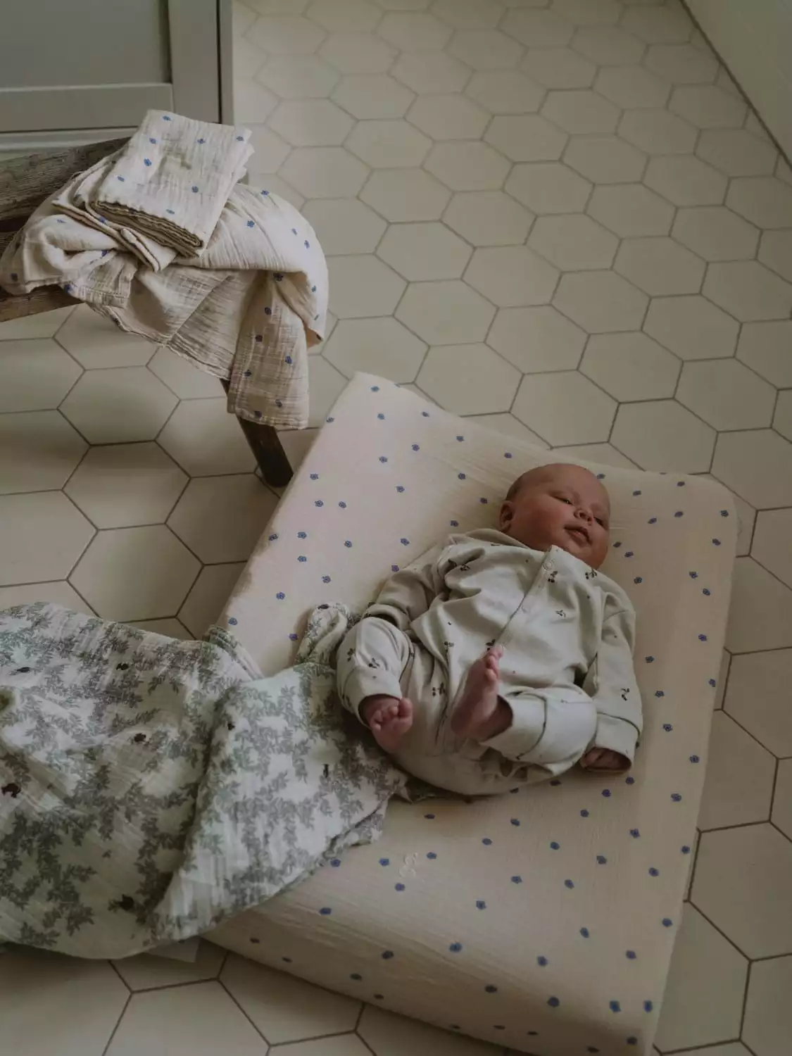 Garbo & Friends Bleu Wickelauflagenbezug Musselin, 50x70 Cm 3 Garbo & Friends Bleu Wickelauflagenbezug Musselin, 50x70 Cm – Bild 3