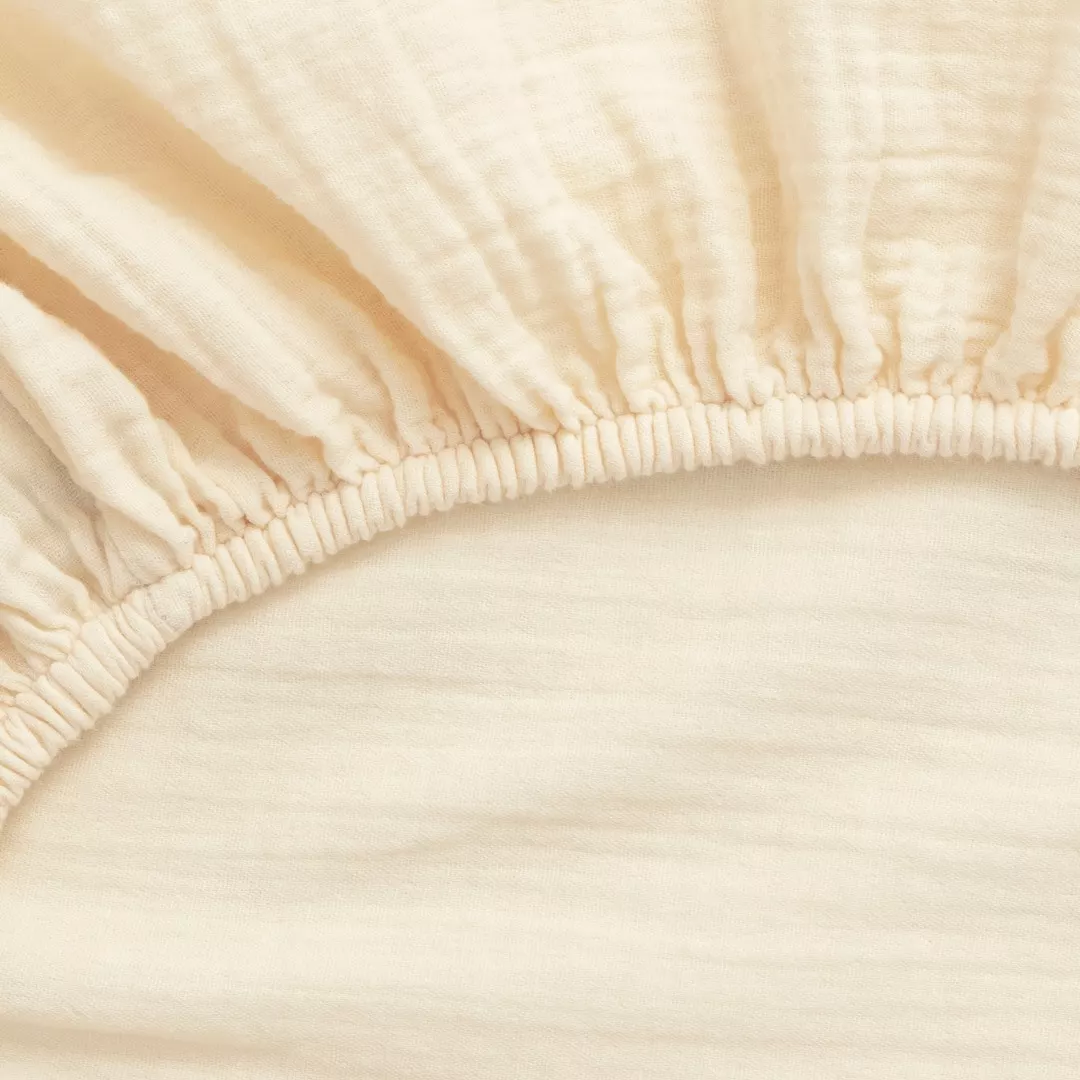 Garbo & Friends Limone Muslin Spannbetttuch, 160x200 Cm 3 Garbo & Friends Limone Muslin Spannbetttuch, 160x200 Cm – Bild 3