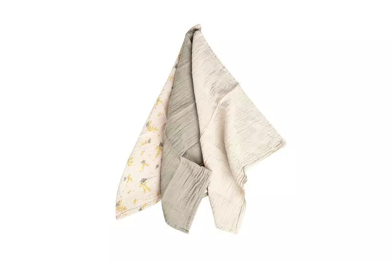 Garbo & Friends Mimosa Muslin Spucktücher 3-er Set, 40X40 Cm 2 Garbo & Friends Mimosa Muslin Spucktücher 3-er Set, 40X40 Cm – Bild 2