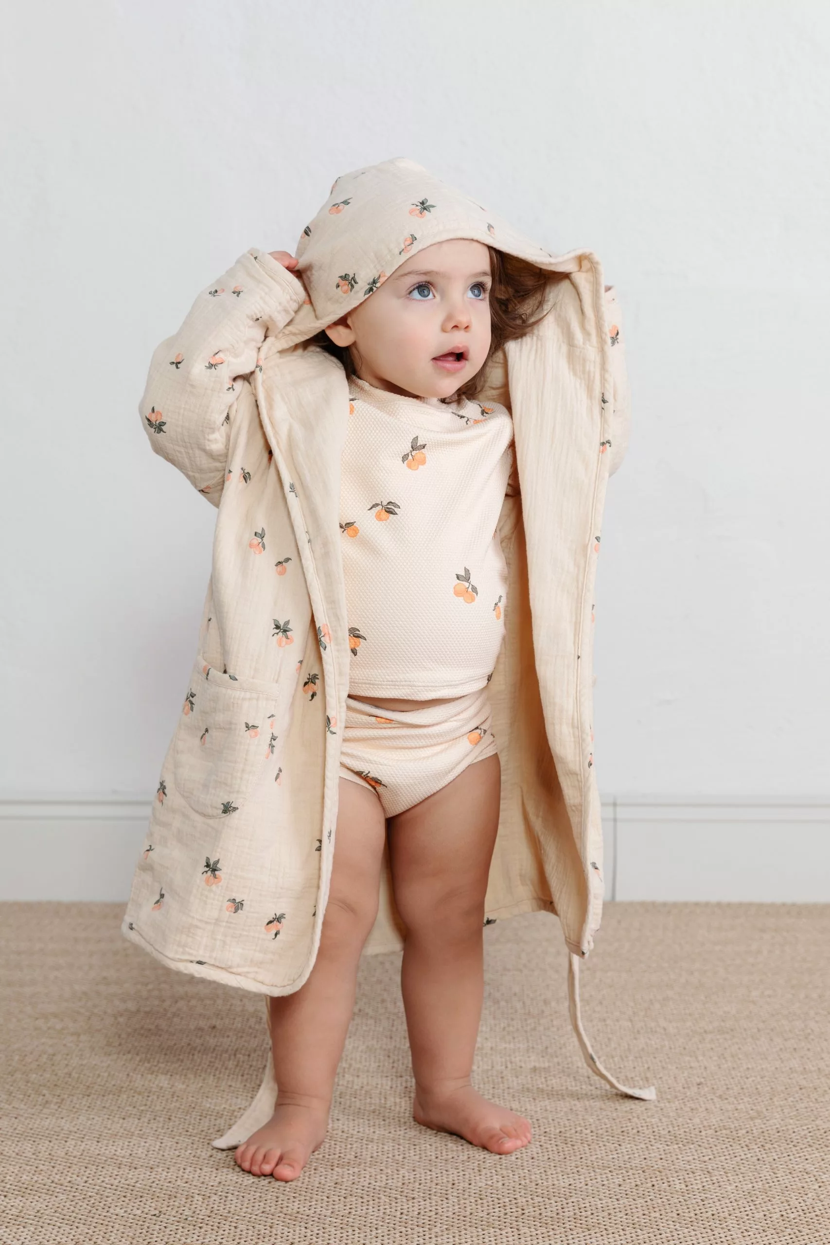 Garbo & Friends Peaches Bademantel Musselin, 134/140 2 Garbo & Friends Peaches Bademantel Musselin, 134/140 – Bild 2