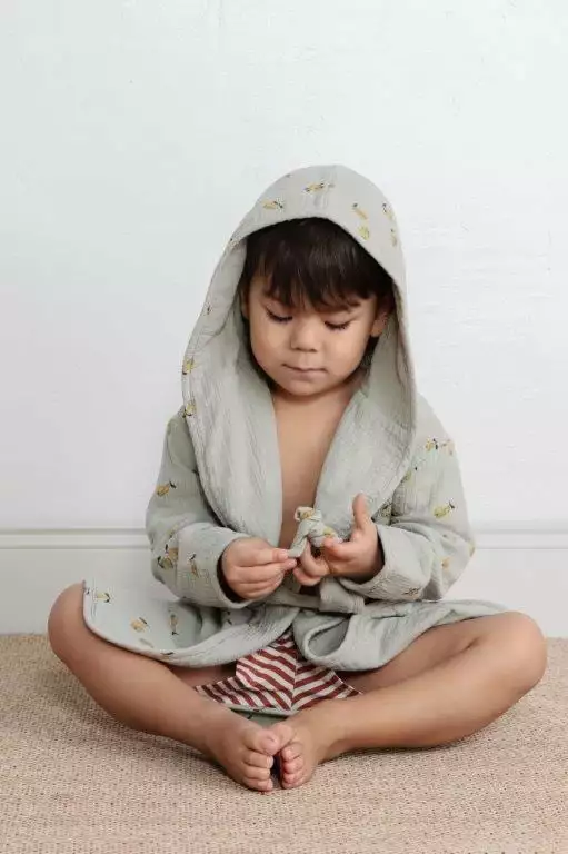 Garbo & Friends Pear Bademantel Musselin, 86/92 2 Garbo & Friends Pear Bademantel Musselin, 86/92 – Bild 2