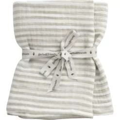 Garbo & Friends Stripe Anjou Decken Musselin 60x60 Cm, 2-er Set