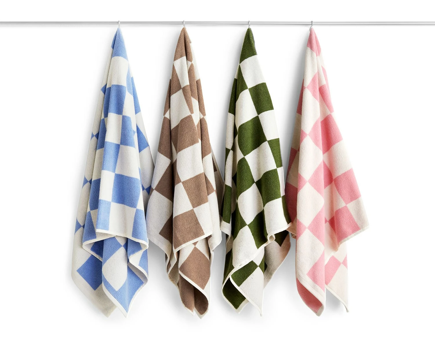 Hay Check Badetuch 70x136 Cm, Cappuccino 3 Hay Check Badetuch 70x136 Cm, Cappuccino – Bild 3