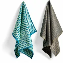 Hay S&B Marker Diamond Geschirrtücher, Braun, 2-er Set