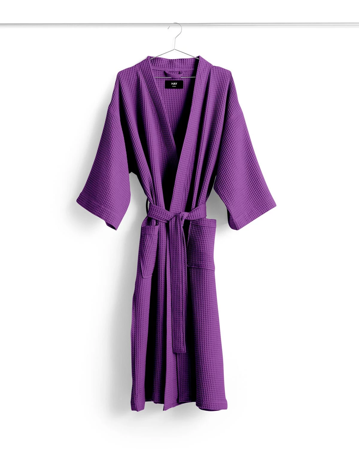 Hay Waffle Bademantel Einheitsgröße, Vibrant Purple 2 Hay Waffle Bademantel Einheitsgröße, Vibrant Purple – Bild 2
