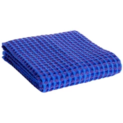 Hay Waffle Handtuch 50x100 Cm, Vibrant Blue