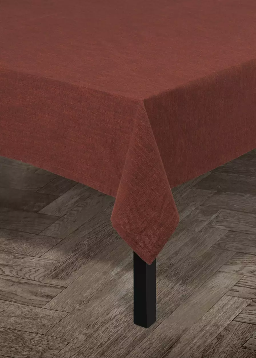 Juna Basic Tischdecke Chocolate, 150x230 Cm 2 Juna Basic Tischdecke Chocolate, 150x230 Cm – Bild 2