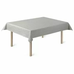 Juna Brick Damast-Tischdecke Grau, 150x270 Cm