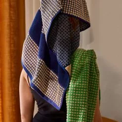 Juna Check Handtuch 50x100 Cm, Dunkelblau/Sandfarben -Kindertextilien Verkäufe juna check handtuch 50x100 cm 17