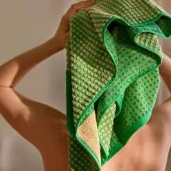 Juna Check Handtuch 100x50 Cm, Grün/Sandfarben 11 Juna Check Handtuch 100x50 Cm, Grün/Sandfarben -Kindertextilien Verkäufe juna check handtuch 50x100 cm 24