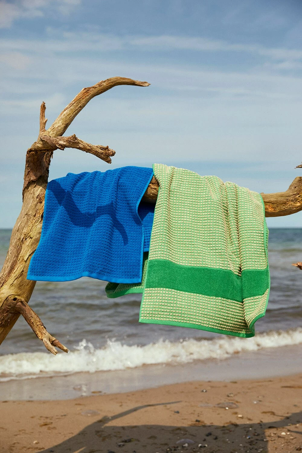 Juna Check Handtuch 140x70 Cm, Grün/Sandfarben 6 Juna Check Handtuch 140x70 Cm, Grün/Sandfarben – Bild 6