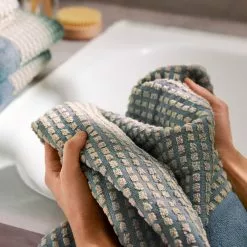 Juna Check Handtuch 50x100 Cm, Hellblau / Sand -Kindertextilien Verkäufe juna check handtuch 50x100 cm 32