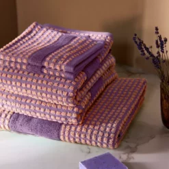 Juna Check Handtuch 50x100 Cm, Lavendel / Pfirsichfarben -Kindertextilien Verkäufe juna check handtuch 50x100 cm 41