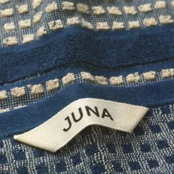 Juna Check Waschlappen 30x30 Cm, Dunkelblau/Sandfarben -Kindertextilien Verkäufe juna check waschlappen 30x30 cm 2