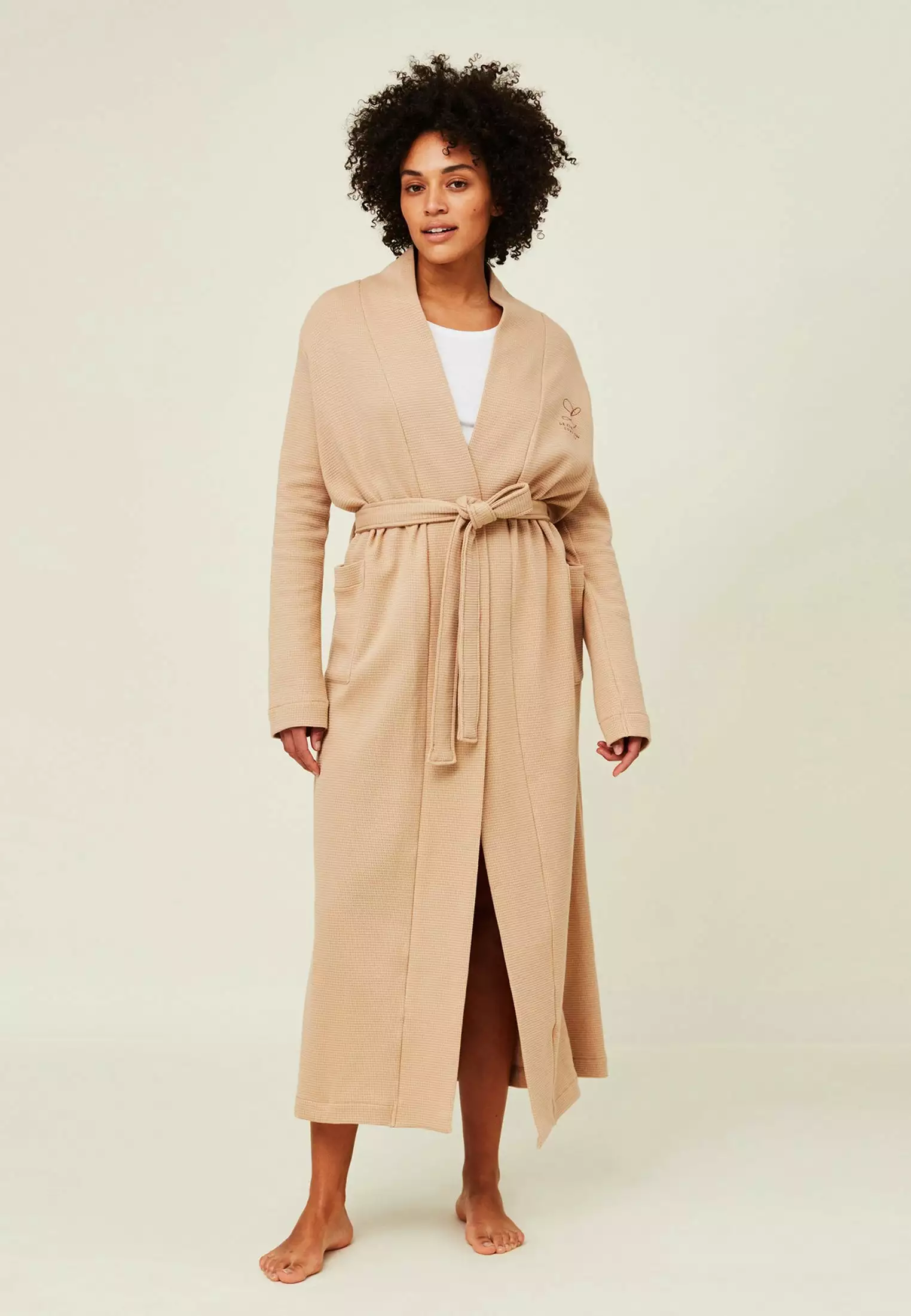 Lexington Aubrey Bademantel Beige, M 3 Lexington Aubrey Bademantel Beige, M – Bild 3
