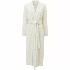 Lexington Aubrey Cotton Velour Bademantel Weiß, S