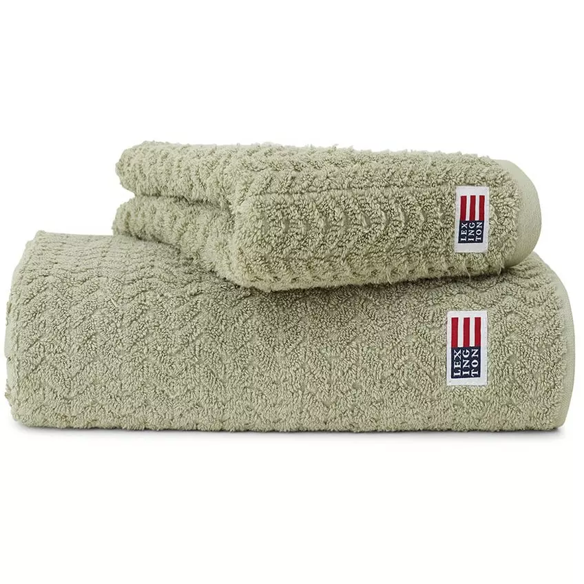 Lexington Structured Handtuch 100x150 Cm, Vintage Green 1 Lexington Structured Handtuch 100x150 Cm, Vintage Green