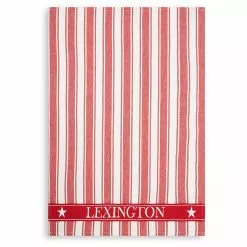 Lexington Icons Twill Waffle Striped Geschirrtuch, Rot