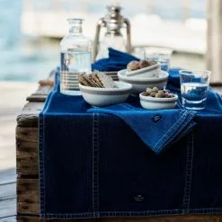 Lexington Icons Baumwollköper-Denim-Tischläufer, 50x150 Cm -Kindertextilien Verkäufe lexington icons baumwollkoper denim tischlaufer 50x150 cm 2