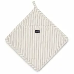 Lexington Icons Herringbone Striped Topflappen, Beige