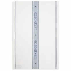 Lexington Icons Jacquard Star Geschirrtuch, Weiß / Blau